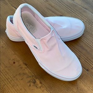 Pink slip-on Vans 8.5 Great condition